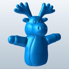 moose v1 l'orignal de marionnettes les jouets imprimable lowpoly 3d print model - Mito3D