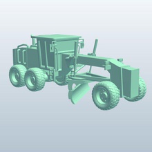 motor greyder v2 araçlar ekipman yazdırılabilir lowpoly araçları ekipmanları 3d print model - Mito3D
