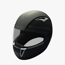 casco de la motocicleta v2 el transporte imprimible lowpoly 3d print model - Mito3D