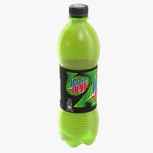 mountain dew bottle beverage cap cola drinking food ginger juice lemonade liquid model soda stefeu vray 3d print model - Mito3D