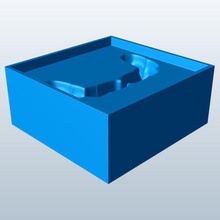 bocca zanne v2 novità ghiaccio cubo vassoio stampabile lowpoly 3d print model - Mito3D