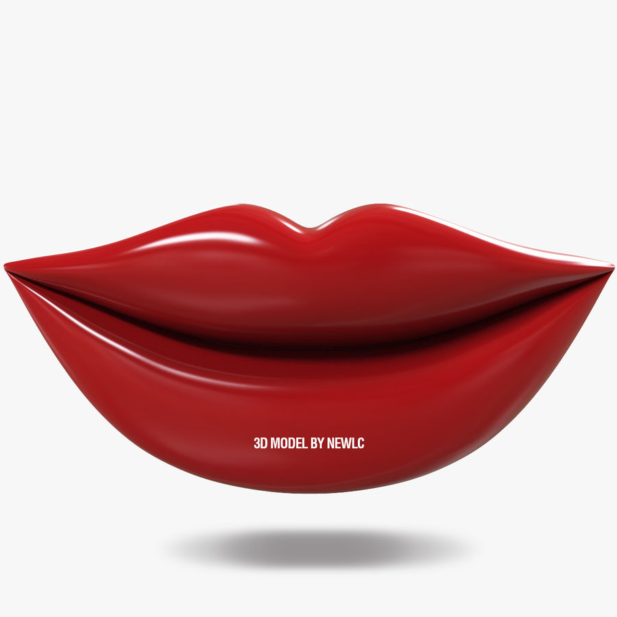 la bouche aux lèvres 3d bazoo c4d caractère déco de conception visage lèvre rouge à bas lvres maquillage trou d'homme max maillage modèle mund museau newlc pecker poly stl test jouet 3D print model - Mito3D