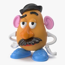 mr potato head 3d molier american cartoon character childhood cute ear film fun funny hasbro hat international kid model mouth nose parts plastic playing realistic story toy vray 3d print model - Mito3D