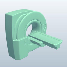 aparelho de ressonância magnética v1 a máquina eletrônica printable lowpoly 3d print model - Mito3D
