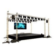music stage 3d 3degestar architecture building concert construction elements events max metal model platform podium scene steel structure support theater truss vray 3d print model - Mito3D