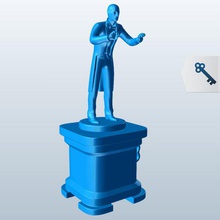 musical conductor pose 2 v1 people printable lowpoly 3d print model - Mito3D