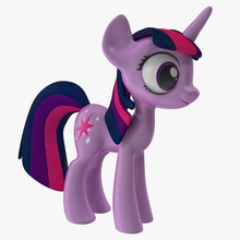 mon petit poney twilight sparkle am de l'animation dessin animé caractère constantin fées l'amitié cheval peu la magie jument modèle nag os pegasus en jouant l'éclat les choses jouet le crépuscule l'aile 3d print model - Mito3D