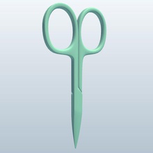 nail scissors v1 personal care printable lowpoly 3d print model - Mito3D