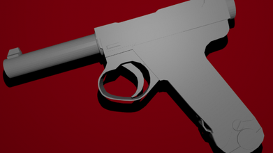 nambu tipo 14 arma de fuego armas 3d print model - Mito3D