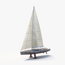 náutico veleiro barco modelo de lazer royalmix vela frete do veículo embarcação água 3d print model - Mito3D