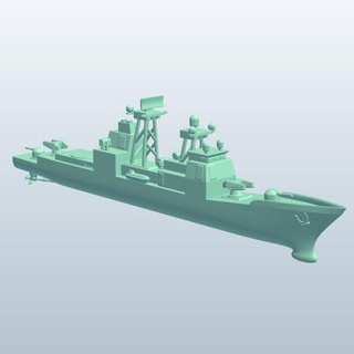 naval Embarcacion crucero Estados Unidos v1 americano buques embarcación imprimible lowpoly 3d print model - Mito3D