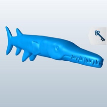 agulha v1 peixe aquáticos vida printable lowpoly peixes a aquática 3d print model - Mito3D