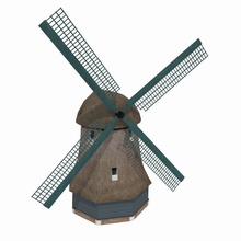 netherlands windmill museum 3d architecture building custom ifingerstudios industrial lower max mill model poly suburbs tower wind 3d print model - Mito3D
