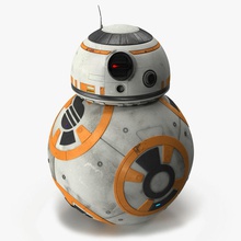 new bb-8 3d 8 android astromech bb bb8 c3po character droid electronic fantasy fiction machine meridia86 model r2d2 robot science scifi skywalker space star vader war 3d print model - Mito3D