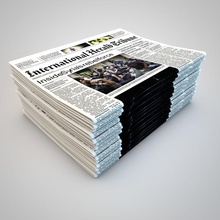 journal de l'agence cassé c4d tous les jours l'économie l'ameublement manchettes la journaliste carte modèle nouvelles papier photographie science seldjoukide sport texture rayons uv 3d print model - Mito3D