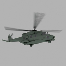 nh-90 nato transport helicopter game model 90 afganistan aircraft airplane army cargo eurocopter france germany lower military nh nh90 petr005 plane poly realtime sar 3d print model - Mito3D