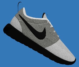 nike roshe shoe 11savage 3d accessory athletic black boot casual character clothes exercise foot heel model object popular shoes sneakers sport tennis white 3d print model - Mito3D