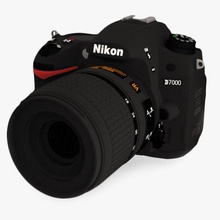 nikon d7000 reflex numérique 3d cam de la caméra capture l'appareil le l'électronique modèle photo photographie portable slr source technologie vidéo 3d print model - Mito3D
