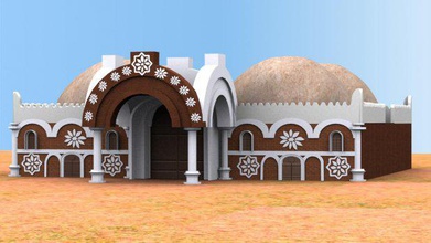 el norte de nigeria arquitectura casa la 3d print model - Mito3D