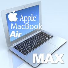 notebookapple macbook airmax 3dlocker 3ds o ar air max a apple computador eletrônica teclado laptop mac macair macintosh mcbook modelo notebook obj office tela 3d print model - Mito3D