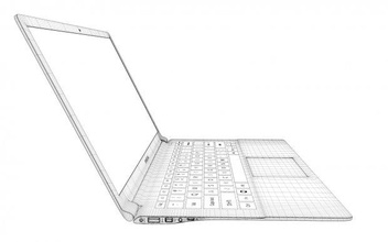 carnet de notes ordinateur portable pc l'électronique 3d print model - Mito3D