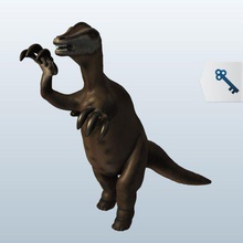 nothronychus v1 dinozorlar yazdırılabilir lowpoly 3d print model - Mito3D