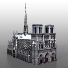 notre dame paris architecture brick english european french historic house lower lowpoly model old poly stone structure town townhouse tudor world xxxgaurangaxxx 3d print model - Mito3D