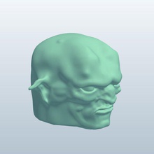 novelty headfulltroll v1 head full troll mythical creatures printable lowpoly 3d print model - Mito3D