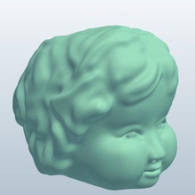 noveltyhead tam bigbaby v1 yenilik baş büyük bebek heykeller büstleri yazdırılabilir lowpoly heykelleri 3d print model - Mito3D