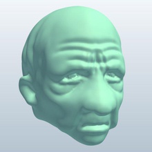 noveltyhead tam oldman v1 yenilik baş eski adam heykeller büstleri yazdırılabilir lowpoly heykelleri 3d print model - Mito3D