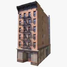nyc bina andrey09 Daire mimarlık şehir oyun ev model sokak yapısı konağında 3d print model - Mito3D