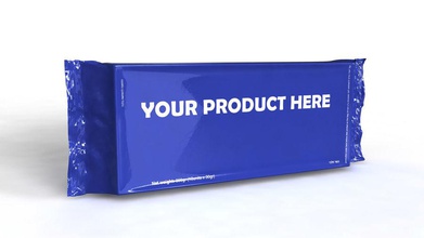 nylon Produkt-Paket Tasche box Kuchen container - Folie Essen Modell Verpackung Pakete packshot Kunststoff Produkt wiederverschließbare ruslan76 shop snack stand bis 3d print model - Mito3D
