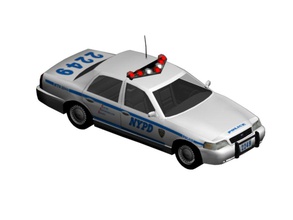 nypd devriye aracı patlattı araba polis oyun jmcompusoft model rig sedan takım udk gerçekdışı araç 3d print model - Mito3D