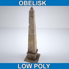 obelisk low poly game 1024 2012 architecture column elements fbx jpg lower lowpoly max model obj pillar seth2200 stone texture unwrapped 3d print model - Mito3D