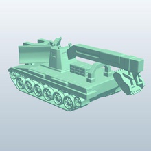 obstacleclearing 12 russian v1 vehicle weapons armor printable lowpoly 3d print model - Mito3D
