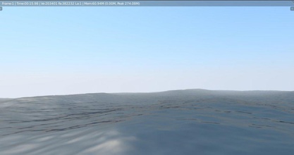 ocean animiert Ozean animierte Architektur 3d print model - Mito3D