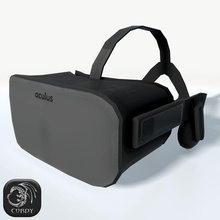 oculus rift auricolare low poly cordy dev display l'elettronica di intrattenimento gioco casco kit più in basso modello nuovo poli pronto realtà sistema tecnologia video virtuale vr vray 3d print model - Mito3D