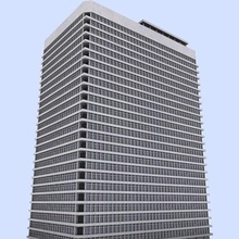 office building architecture city commercial downtown owenc skyline skyscraper structure tower 3d print model - Mito3D
