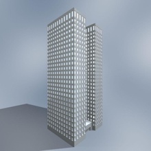 office building ordway architecture cbd city commercial house industrial kaiser metropolitan oakland plaza sgame skyscraper street structure town urban 3d print model - Mito3D