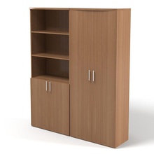 office cabinet bookcase set modern contemporary furniture furnishings model shop3ds 3d print model - Mito3D