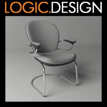 silla de oficina brazo butaca jefe presidente el chef sofá escritorio mobiliario muebles diseño la lógica modelo officechair asiento taburete 3d print model - Mito3D