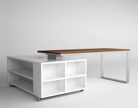 escritorio de oficina arquitecto la arquitectura el ceo contemporáneo redacción atrae mobiliario george interior kuuzik manager modelo moderno tabla 3d print model - Mito3D