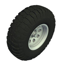 offroad tire v1 vehicle parts printable lowpoly 3d print model - Mito3D
