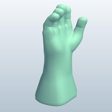 ogre hand v1 mythical creatures printable lowpoly 3d print model - Mito3D