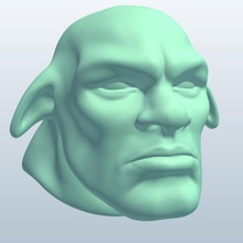 ogre v2 head mythical creatures printable lowpoly 3d print model - Mito3D