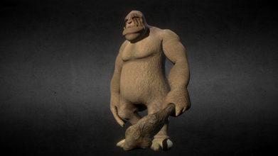 ogro monstro troll personagens 3d print model - Mito3D