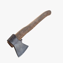 old axe archee axes blade cutting hatchet industrial melee model tool weapon 3d print model - Mito3D