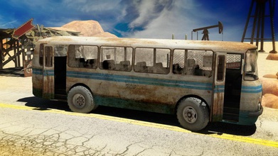 eski otobüs kıyamet buggy araba çöl ortamlar ağır endüstriyel kamaz laz makine maya model off rig yol Rus xx Sovyetler tank traktör ulaşım kamyon araç zombi 3d print model - Mito3D