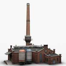old factory architecture bemola boiler brick building business exterior industrial landmark model office piping powerplant storehouse structural structure tank urban 3d print model - Mito3D