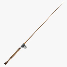 old fishing pole abrams angled antique cast creations fish hobbies model outdoor rod sport vintage 3d print model - Mito3D